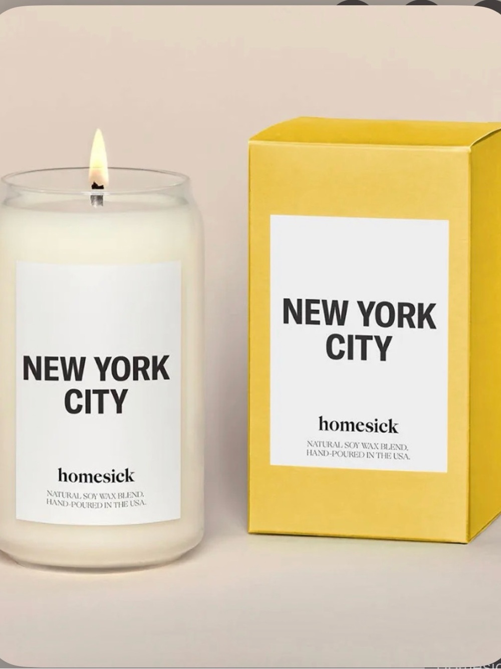 Homesick "New York City" Scented Candle